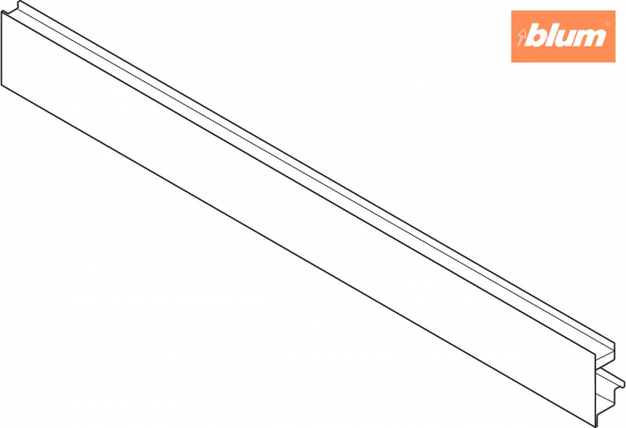 LEGRABOX Front din aluminiu, Cu canelură pentru elementul de inserţie, pentru Extragere interioară, KB=1200 mm, pentru debitat, finisaj gri-orion mat ZV7.1043MN1VORD-ST [2]