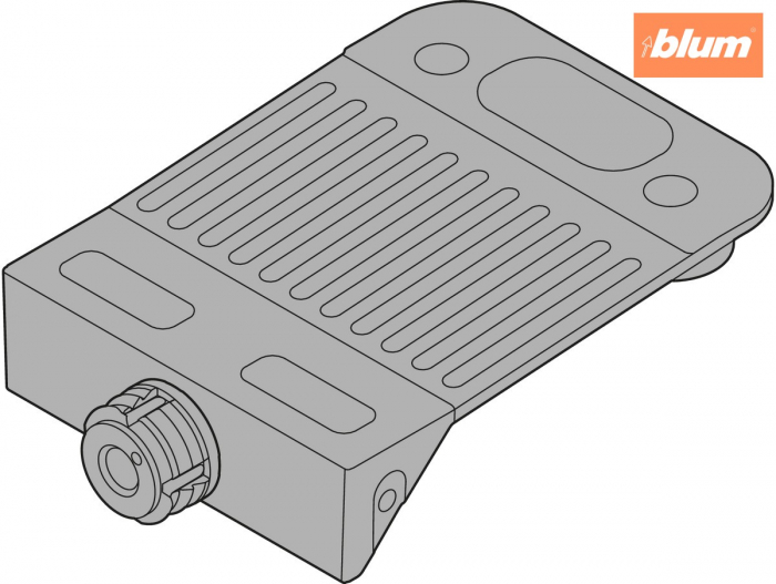 LEGRABOX Stabilizare front/fund, EXPANDO T, finisaj R7037 gri închis Z96.00T1 [2]