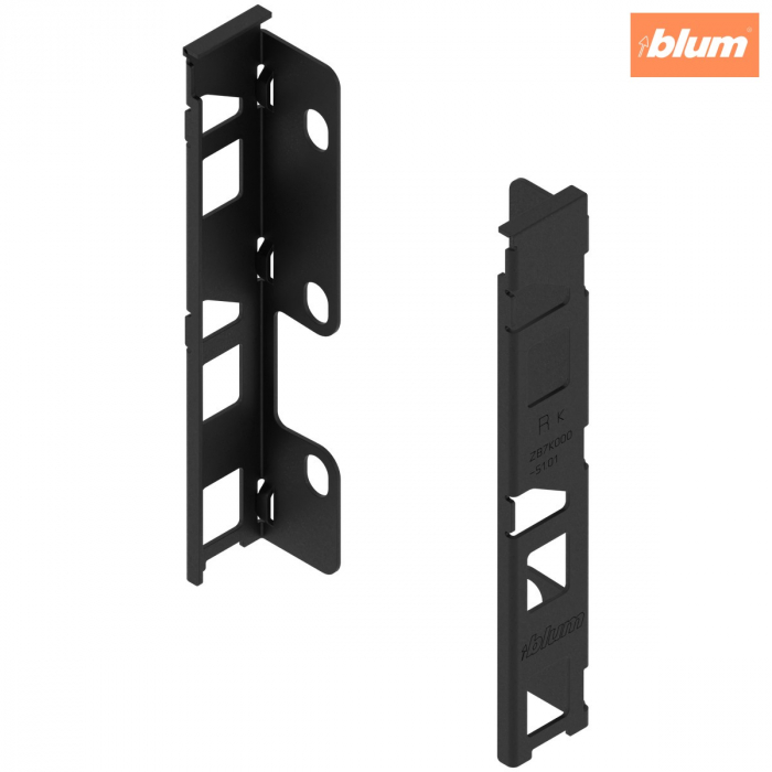 LEGRABOX Suporturi pentru spate de lemn, Înălţime K (144 mm), dreapta+stânga, finisaj negru-carbon mat ZB7K000S [1]