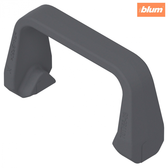 Limitator 110° pentru balama cu axă de rotaţie 155°/92°, limitator pentru balama cu axă de rotaţie 125° 7., finisaj R7037 gri închis 70T7553 [1]