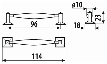 Maner metalic antichizat alama patinata UR03 [2]