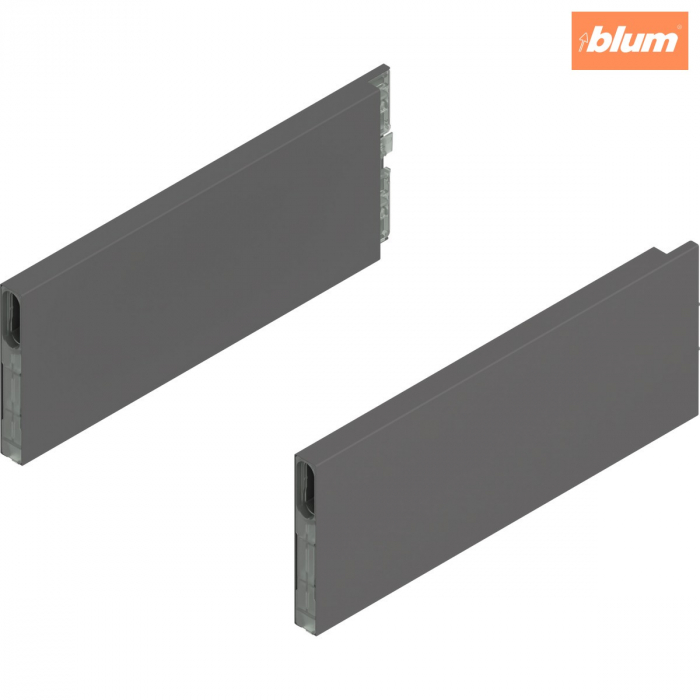 MERIVOBOX BOXCAP, NL=270 mm, Înălţime E, dreapta+stânga, finisaj gri-orion mat ZL4.270S.E [1]