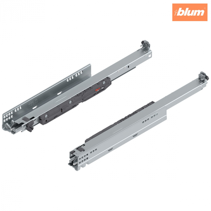 MOVENTO cu BLUMOTION S, Extragere totală, Glisare, 40 kg, NL=500 mm, pt cuplaj, stânga/dreapta, finisaj zincat 760H5000S [1]