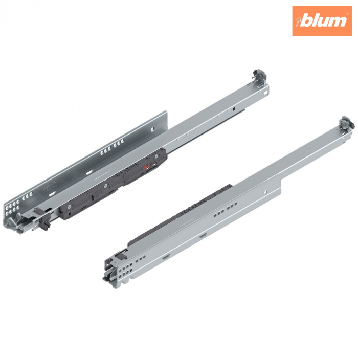 MOVENTO cu BLUMOTION S, Extragere totală, Glisare, 40 kg, NL=600 mm, pt cuplaj, stânga/dreapta, finisaj zincat 760H6000S [1]