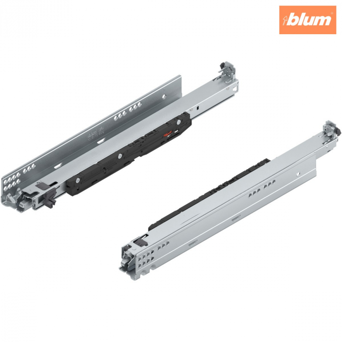 MOVENTO cu BLUMOTION S, Extragere totală, Glisare, 70 kg, NL=450 mm, pt cuplaj, stânga/dreapta, finisaj zincat 766H4500S [1]