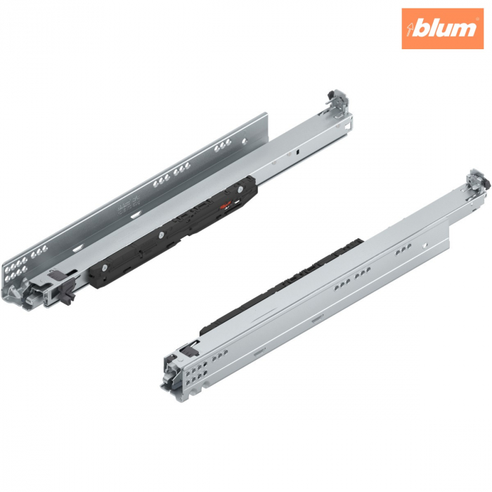 MOVENTO cu BLUMOTION S, Extragere totală, Glisare, 70 kg, NL=500 mm, pt cuplaj, stânga/dreapta, finisaj zincat 766H5000S [1]