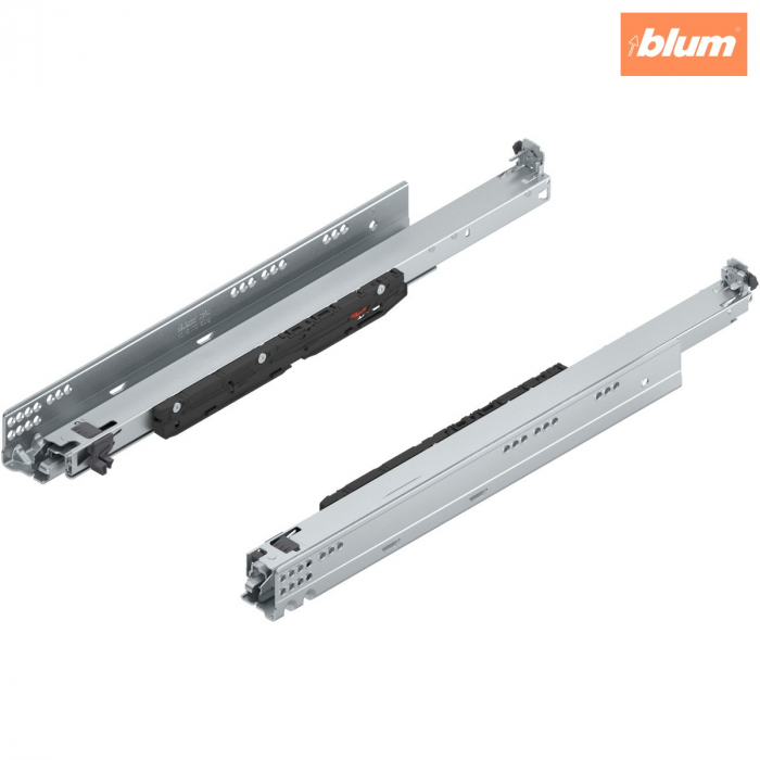 MOVENTO cu BLUMOTION S, Extragere totală, Glisare, 70 kg, NL=520 mm, pt cuplaj, stânga/dreapta, finisaj zincat 766H5200S [1]