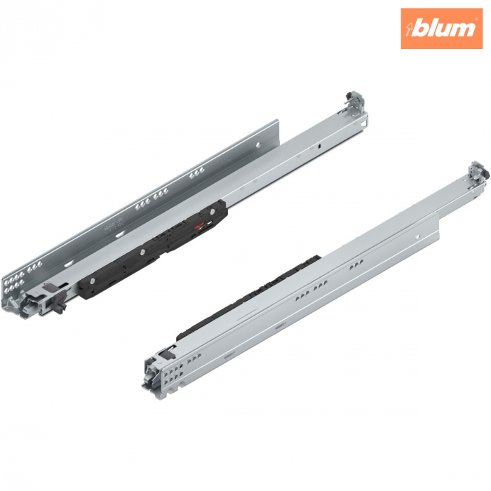 MOVENTO cu BLUMOTION S, Extragere totală, Glisare, 70 kg, NL=600 mm, pt cuplaj, stânga/dreapta, finisaj zincat 766H6000S [1]