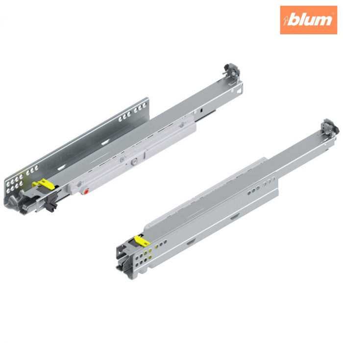 MOVENTO cu TIP-ON, Extragere totală, Glisare, 40 kg, NL=450 mm, pt cuplaj, stânga/dreapta, finisaj zincat 760H4500T [1]
