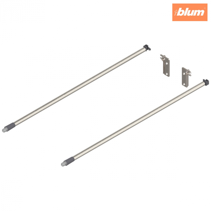 MOVENTO/TANDEM Lonjeron (stânga/dreapta), NL=500 mm, ZRR.9000 Suport lonjeron spate inclus, finisaj elox.cul.inox2/gri-praf ZRE.463A.IDREL [1]