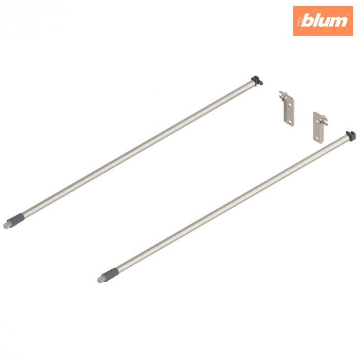 MOVENTO/TANDEM Lonjeron (stânga/dreapta), NL=550 mm, ZRR.9000 Suport lonjeron spate inclus, finisaj elox.cul.inox2/gri-praf ZRE.513A.IDREL [1]