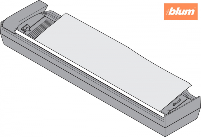 ORGA-LINE Dispozitiv de tăiat folie pentru folie de aluminiu (cu folie), finisaj R737gri-închis/portocaliu ZSZ.02F0 [2]