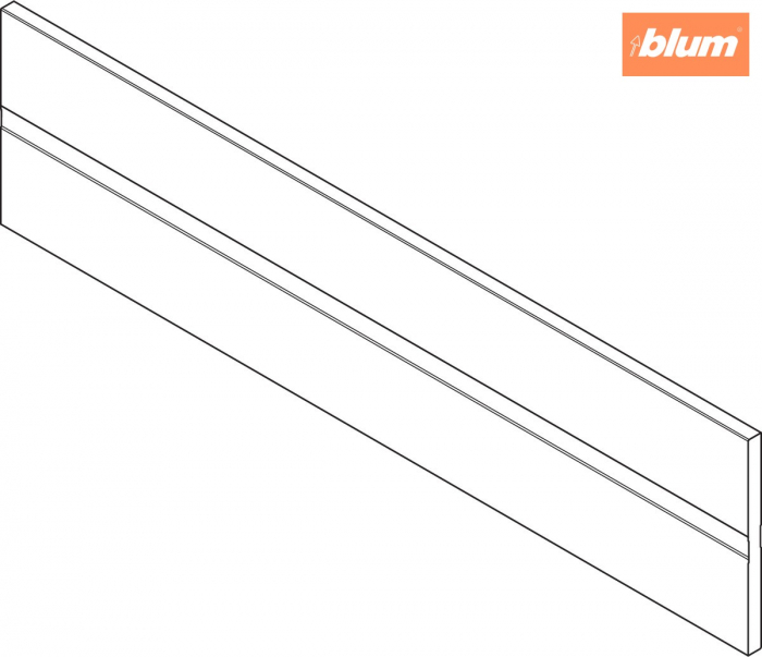 ORGA-LINE Profil de separator transversal, pentru TANDEMBOX Extragere cu front înalt, aluminiu, finisaj R9006 gri aluminiu Z40L1077A [2]