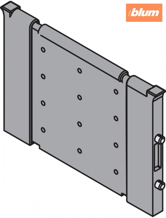 ORGA-LINE Separator transversal, pentru TANDEMBOX/TANDEM Sertar, Lăţime=88 mm, finisaj R7037 gri închis ZSI.010Q [2]