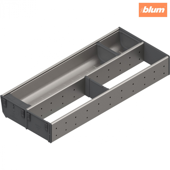 ORGA-LINE Set combinat (cu ocupare parţială), pentru TANDEMBOX Sertar, NL=500 mm, KB=350 mm, Lăţime=200 mm, finisaj inox-periat/gri închis ZSI.500KI2NORGA-BF [1]