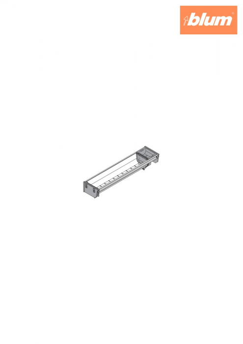 ORGA-LINE Set de casete (cu ocupare parţială), pentru TANDEMBOX Sertar, NL=450 mm, KB=275 mm, Lăţime=103 mm, finisaj inox-periat/gri închis ZSI.450BI1NORGA-BE [2]