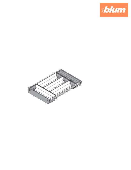 ORGA-LINE Set de casete (cu ocupare parţială), pentru TANDEMBOX Sertar, NL=450 mm, KB=400 mm, Lăţime=280 mm, finisaj inox-periat/gri închis ZSI.450BI3NORGA-BE [2]