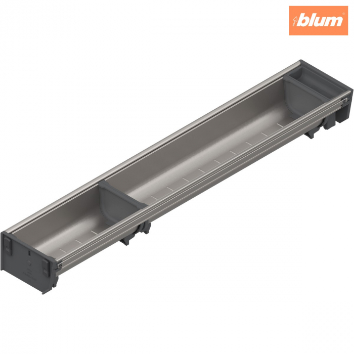 ORGA-LINE Set de casete (cu ocupare parţială), pentru TANDEMBOX Sertar, NL=600 mm, KB=275 mm, Lăţime=103 mm, finisaj inox-periat/gri închis ZSI.600BI1NORGA-BE [1]