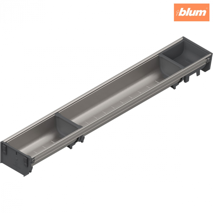 ORGA-LINE Set de casete (cu ocupare parţială), pentru TANDEMBOX Sertar, NL=650 mm, KB=275 mm, Lăţime=103 mm, finisaj inox-periat/gri închis ZSI.650BI1NORGA-BE [1]
