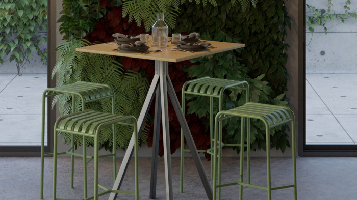 Picior masa bar central Teen, finisaj negru [2]