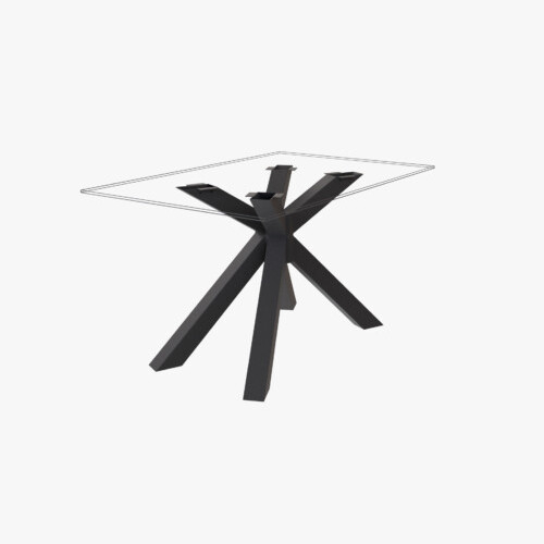 Picior masa central Star finisaj negru [2]