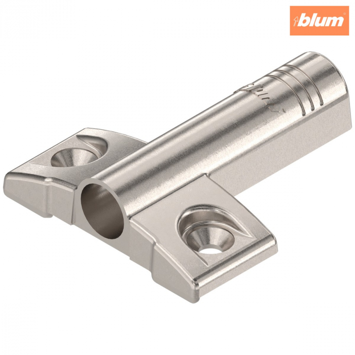 Plăcuţă de adaptare pentru BLUMOTION, în cruce (9,5/32), Zinc, finisaj nichelat 970.5701 [1]