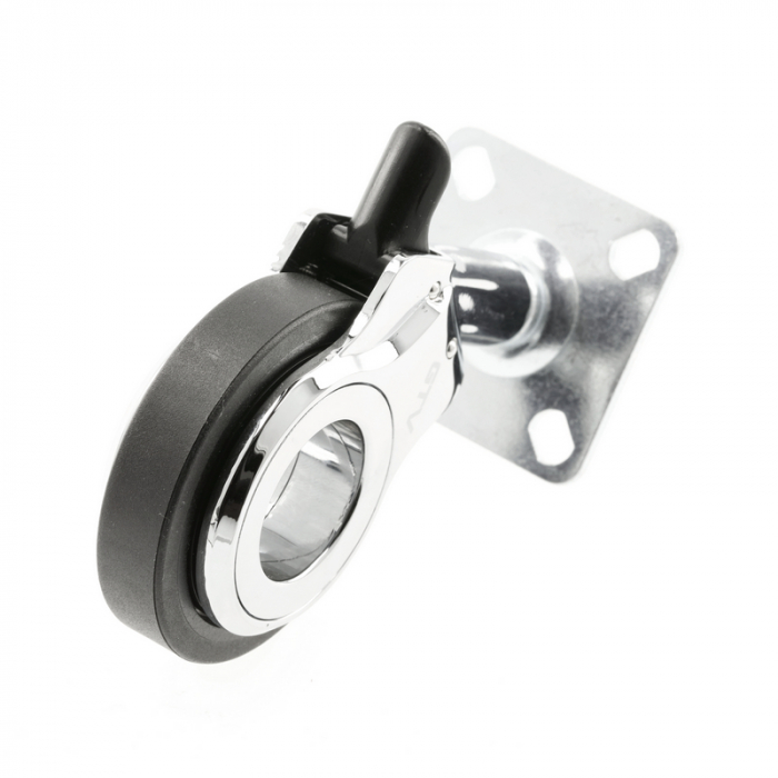 Rotila Gira cu frana Ø 60 mm, finisaj negru+crom [2]