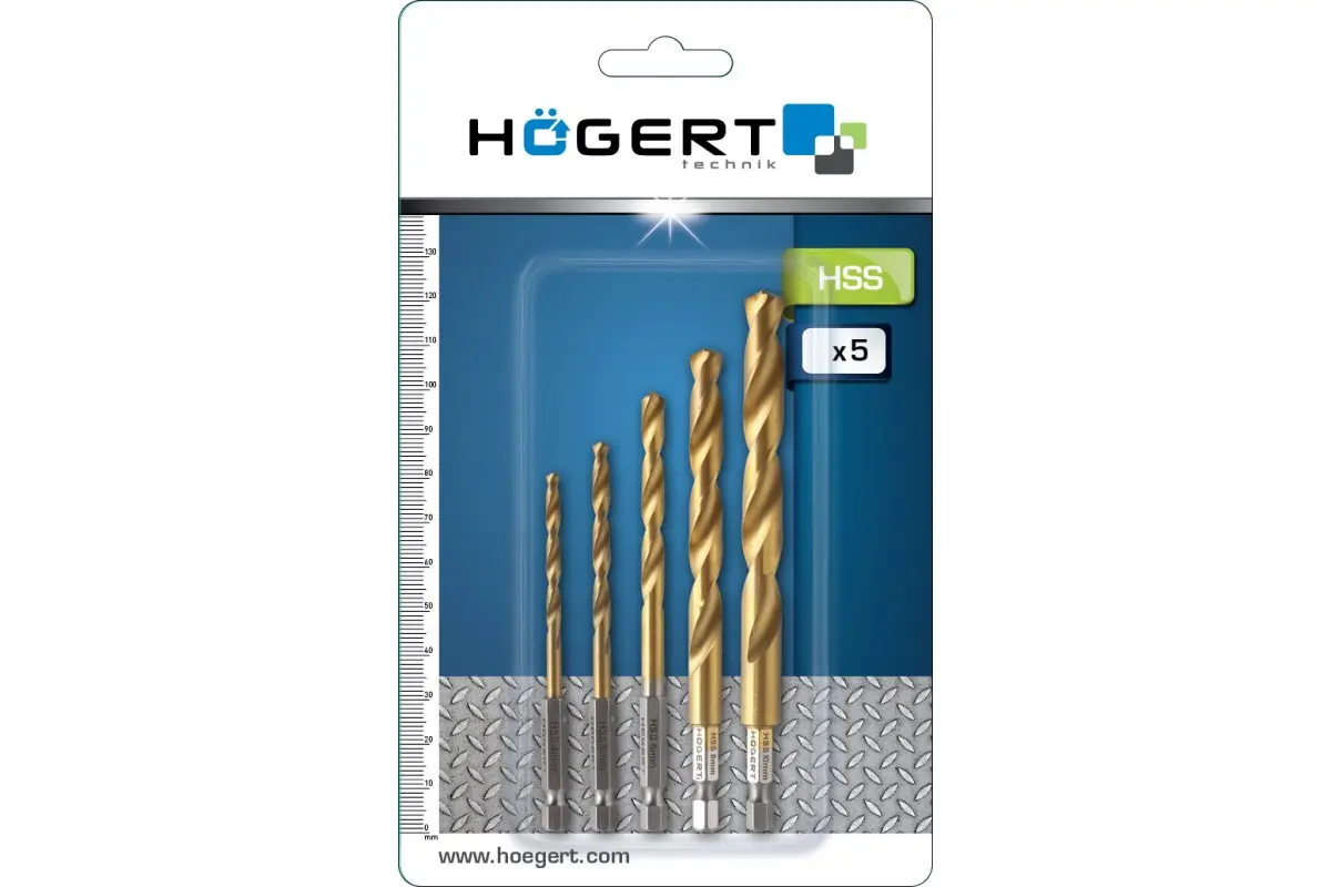 Set burghie metal 4, 5, 6, 8, 10 mm HT6D180 [2]