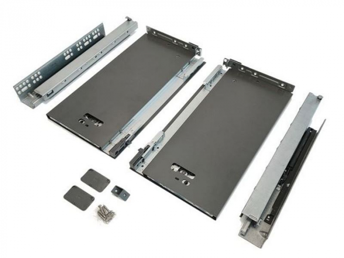 Set sertar Vision Top adancime 500 mm, inaltime 185 mm, finisaj antracit [1]
