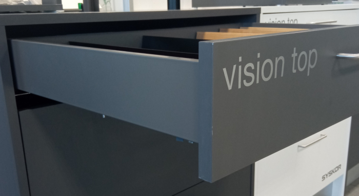 Set sertar Vision Top adancime 350 mm, inaltime 89 mm, finisaj antracit [4]