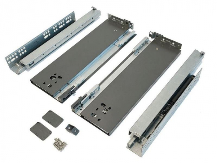 Set sertar Vision Top adancime 500 mm, inaltime 121 mm, finisaj antracit [1]