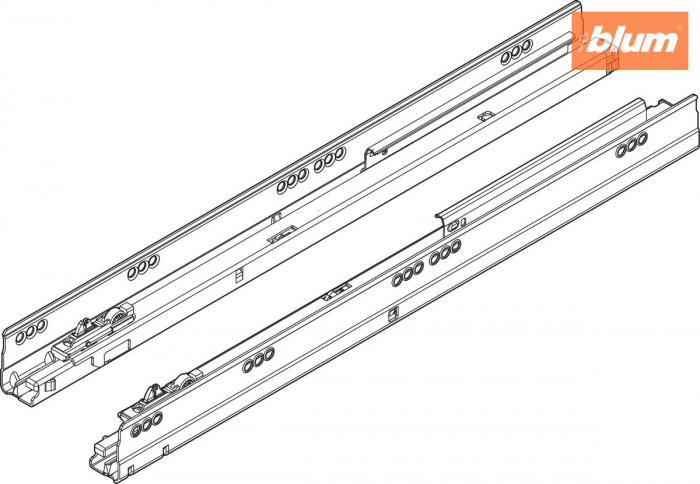 Şină corp TANDEMBOX, 30 kg, NL=270 mm, dreapta+stânga, finisaj zincat 578.2701M [2]