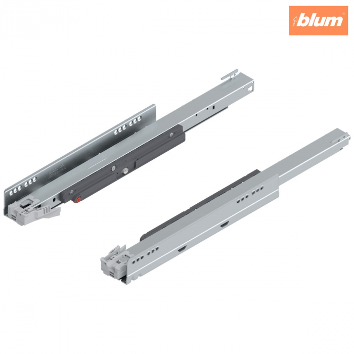 Şina de corp LEGRABOX cu TIP-ON, Extragere totală, 40 kg, NL=500 mm, dreapta+stânga, finisaj zincat 750.5001T [1]
