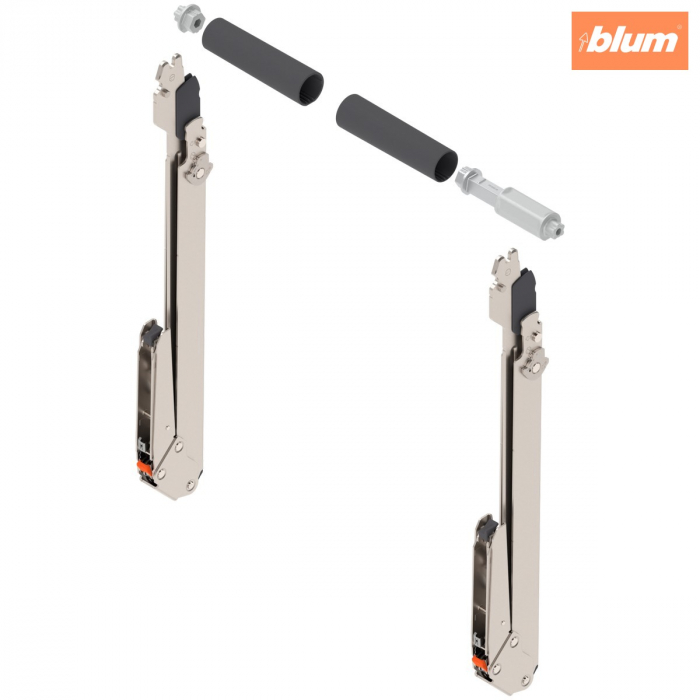 Sistem de ridicare pentru uşă paralelă AVENTOS HL top, Pârghie (set), KH=480-580 mm, simetric, finisaj nichelat 22L3900 [1]