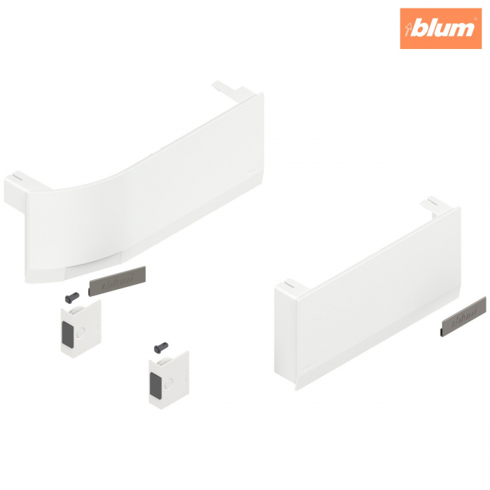 Sisteme de ridicare AVENTOS HK top, Capac de acoperire pentru mecanismul de ridicare (incl. Comutator declanşare cu montare în cant, inclus), neted, dreapta+stânga, pentru SERVO-DRIVE, finisaj alb-măt [1]