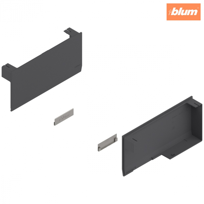 Sisteme de ridicare AVENTOS HK top, Capac de acoperire pentru mecanismul de ridicare, neted, dreapta+stânga, finisaj gri-închis/inox-g. 22K8000 [2]