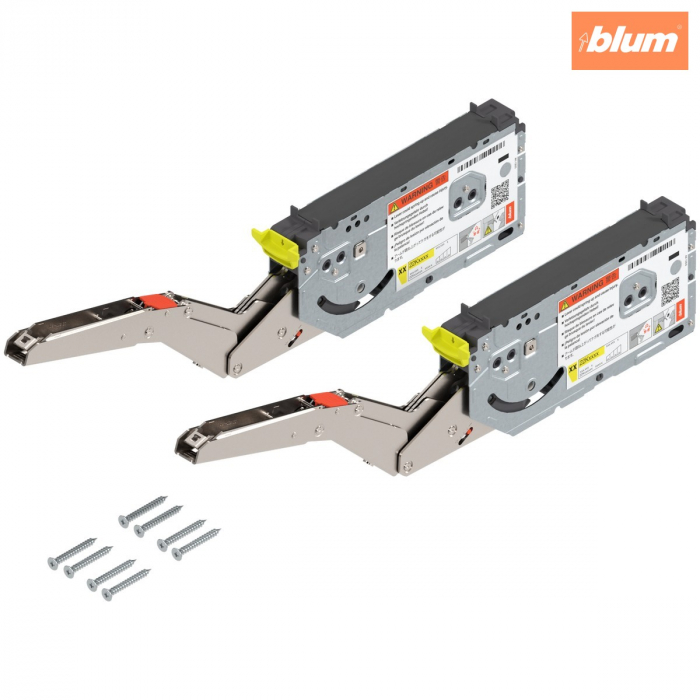 Sisteme de ridicare AVENTOS HK top, Mecanism de ridicare (set), LF=930-2800 (la 2 buc.), prin înşurubare, pentru Potrivit pentru SERVO-DRIVE, finisaj zincat 22K2500 [1]