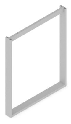 Structura birou HQ 600, pentru lungime blat 1200 mm, finisaj negru [2]