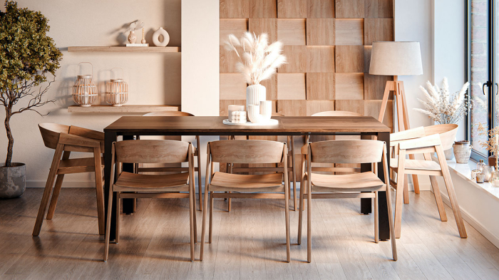 Structura pentru masa extensibila Flex 900, pentru lungime blat 1400 - 1900 mm, finisaj negru [8]