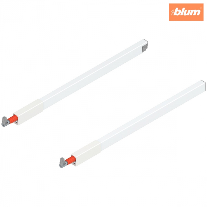 TANDEMBOX Lonjeron (sus), pentru Extragere cu front înalt, NL=450 mm, dreapta+stânga, pentru TANDEMBOX antaro, finisaj în culoare "Seidenweiss" (alb sidefat) ZRG.387RSICRE*R+L [1]