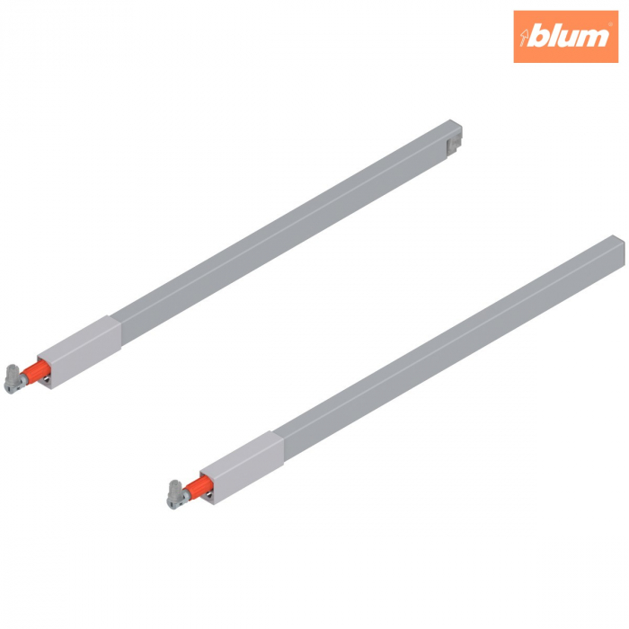 TANDEMBOX Lonjeron (sus), pentru Extragere cu front înalt, NL=500 mm, dreapta+stânga, pentru TANDEMBOX antaro, finisaj R9006 gri aluminiu ZRG.437RSICRE*R+L [1]
