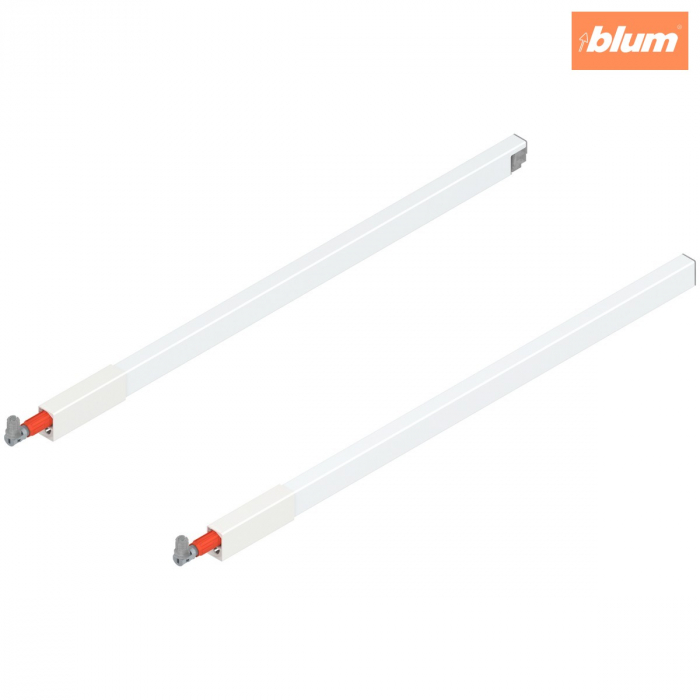 TANDEMBOX Lonjeron (sus), pentru Extragere cu front înalt, NL=550 mm, dreapta+stânga, pentru TANDEMBOX antaro, finisaj în culoare "Seidenweiss" (alb sidefat) ZRG.487RSICRE*R+L [1]