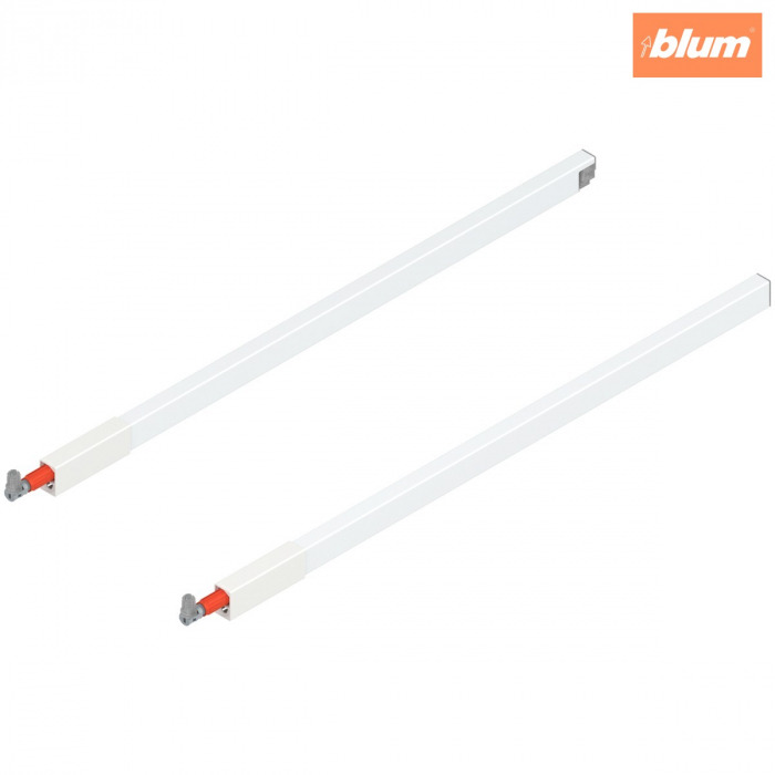 TANDEMBOX Lonjeron (sus), pentru Extragere cu front înalt, NL=600 mm, dreapta+stânga, pentru TANDEMBOX antaro, finisaj în culoare "Seidenweiss" (alb sidefat) ZRG.537RSICRE*R+L [1]