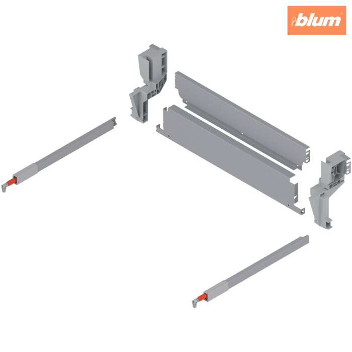 TANDEMBOX Spate metalic pentru extragerea suspendată pentru coşul de gunoi, Înălţime M (96,5 mm), LW=560-564 mm, finisaj R9006 gri-al/gri-alb Z30M533S0W [1]