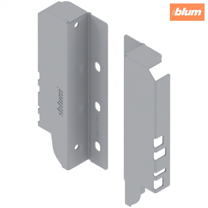 TANDEMBOX Suporturi pentru spate de lemn, Înălţime B (160 mm), dreapta+stânga, finisaj R9006 gri aluminiu Z30B000S.04HO-RW [1]