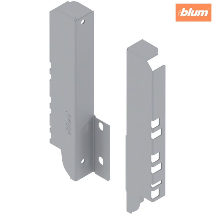 TANDEMBOX Suporturi pentru spate de lemn, Înălţime C (192 mm), pentru Extragere sub chiuvetă, dreapta+stânga, finisaj R9006 gri aluminiu Z30C000S.22HO-RW [1]