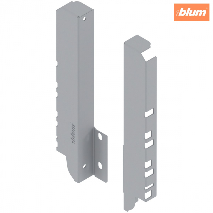 TANDEMBOX Suporturi pentru spate de lemn, Înălţime D (224 mm), pentru Extragere sub chiuvetă, dreapta+stânga, finisaj R9006 gri aluminiu Z30D000S.22HO-RW [1]