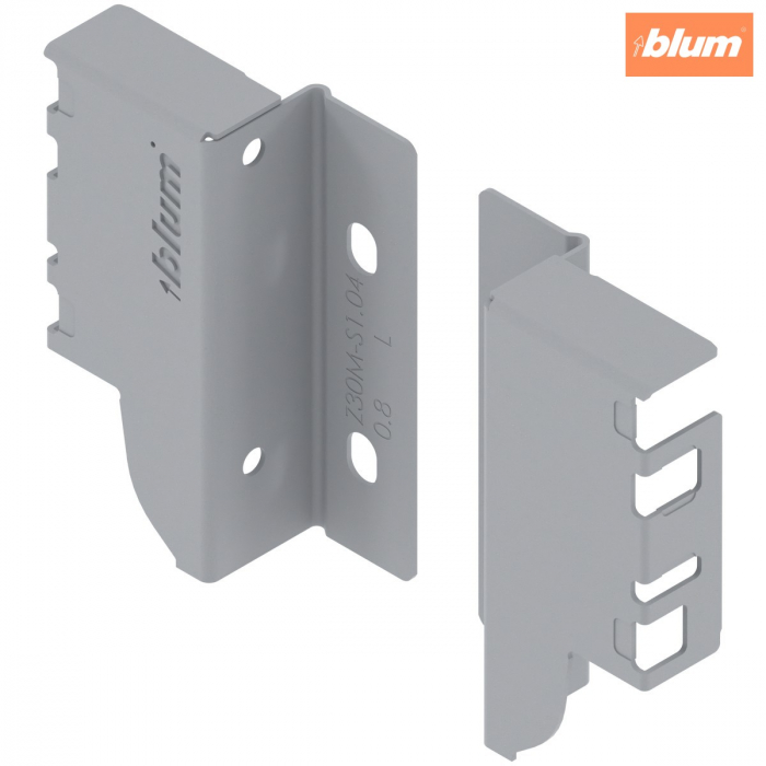 TANDEMBOX Suporturi pentru spate de lemn, Înălţime M (96,5 mm), dreapta+stânga, finisaj R9006 gri aluminiu Z30M000S.04HO-RW [1]