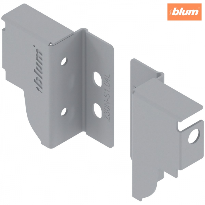 TANDEMBOX Suporturi pentru spate de lemn, Înălţime N (81,5 mm), dreapta+stânga, finisaj R9006 gri aluminiu Z30N000S.04HO-RW [1]