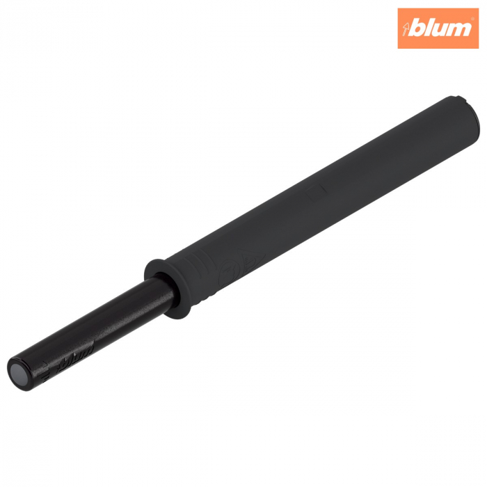 TIP-ON pentru uşi, Versiune lungă, cu amortizare , arc puternic, finisaj negru-carbon 956A1006F [1]